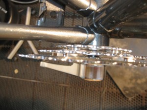 photo of crankset on too-short bottom bracket