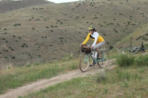 riding in the Boise foothills