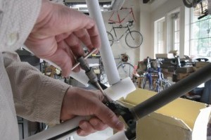 Bike Touring News Store, Frame Prep