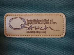 Ostrich bag label