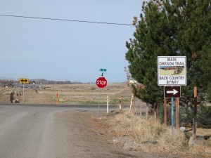 Oregon trail sign